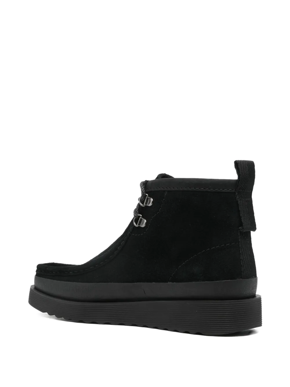 Clarks 35mm Wallabee FTR2 Hi lace-up boots Zwart