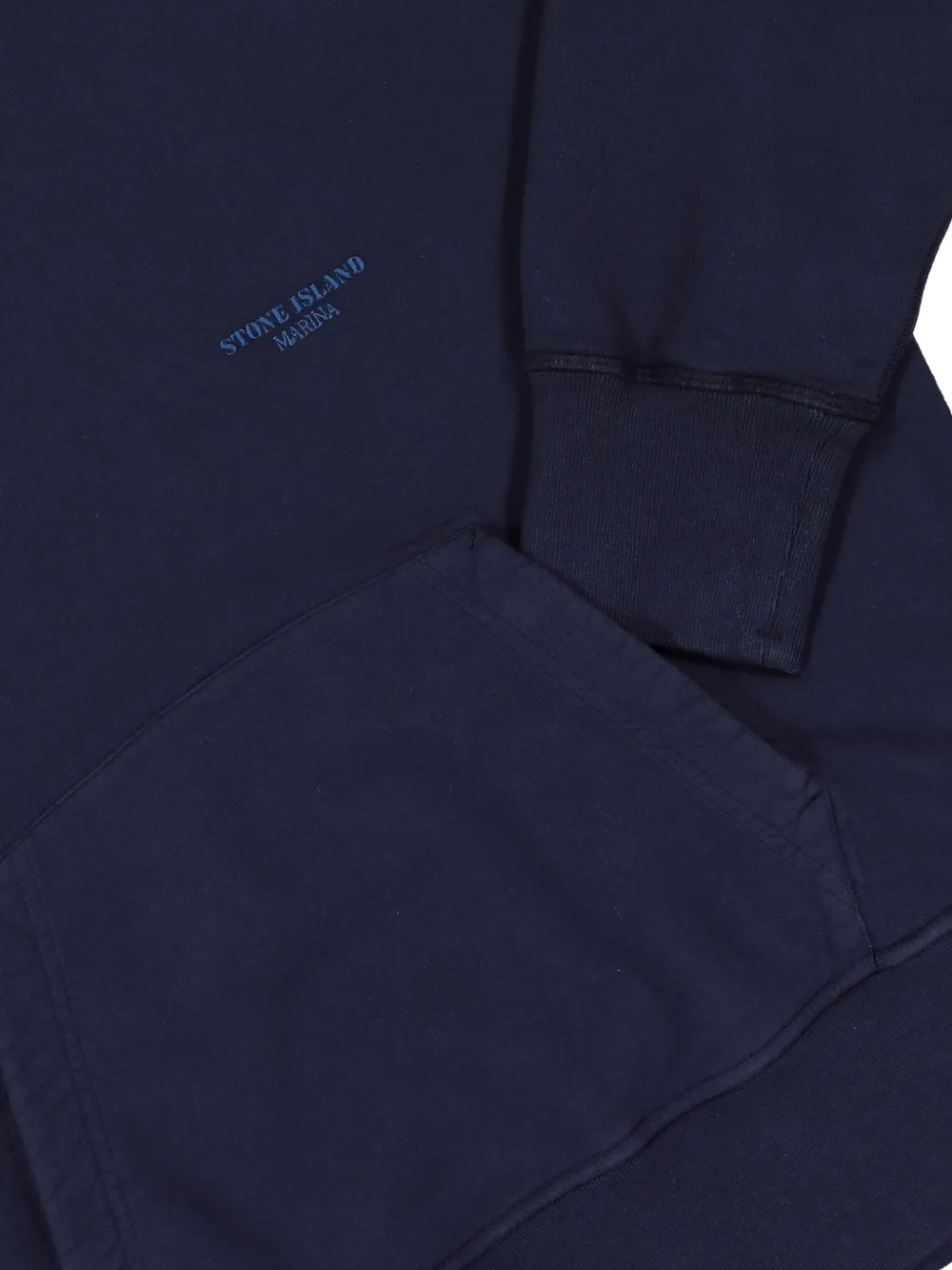 Stone Island Marina hoodie met kangoeroe zak Blauw