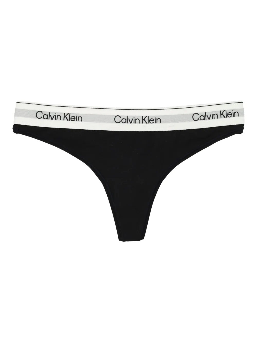 Calvin Klein logo-band thong | Black | Image 1