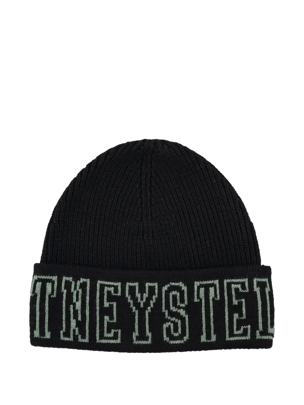 Stella McCartney Kids logo-detail beanie hat - Zwart