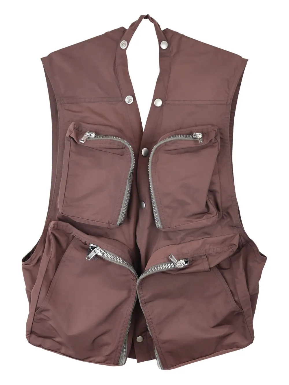 Rick Owens multi-pocket cargo vest | Red | Image 1