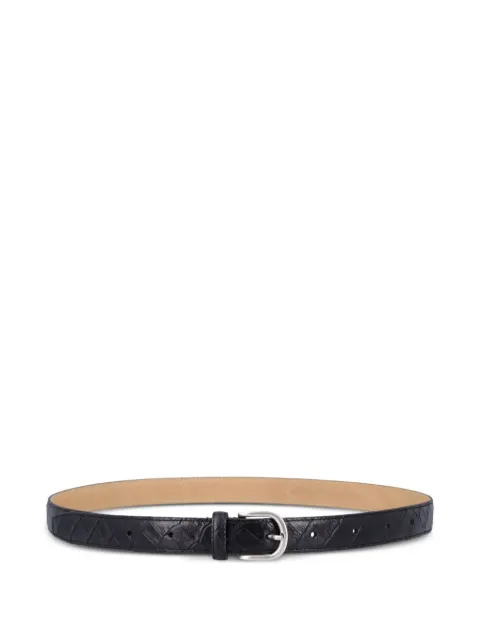 mfpen crocodile-embossed leather belt