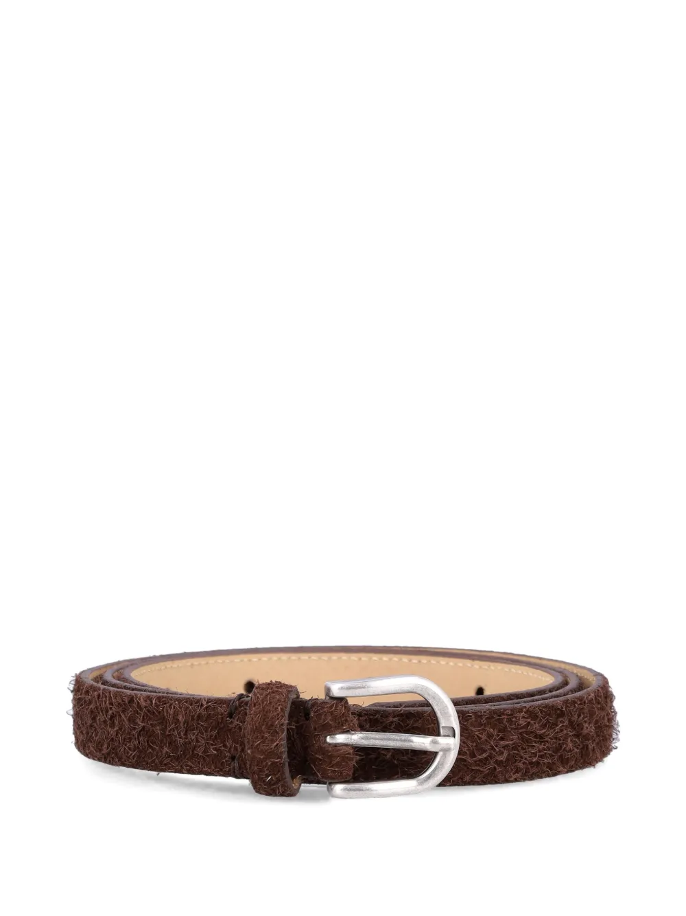 Mfpen textured buckle belt - Bruin