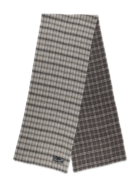 mfpen checked wool scarf