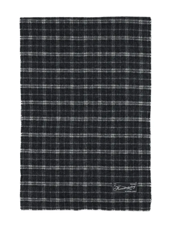 Mfpen Checked Wool Scarf | Grey | FARFETCH