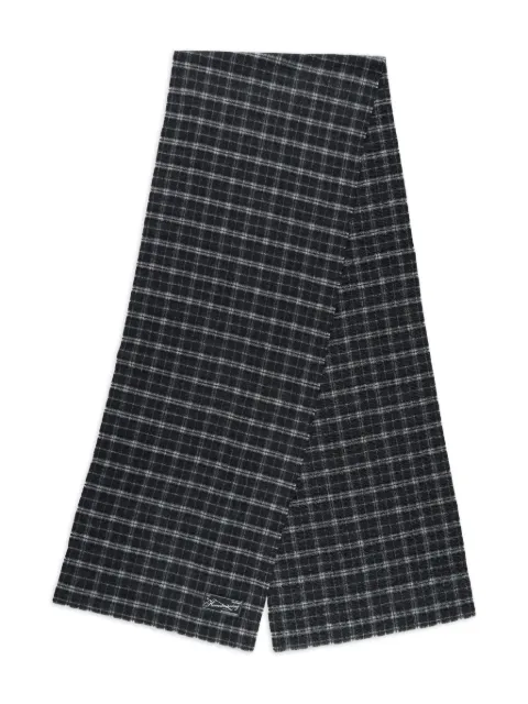 mfpen checked wool scarf