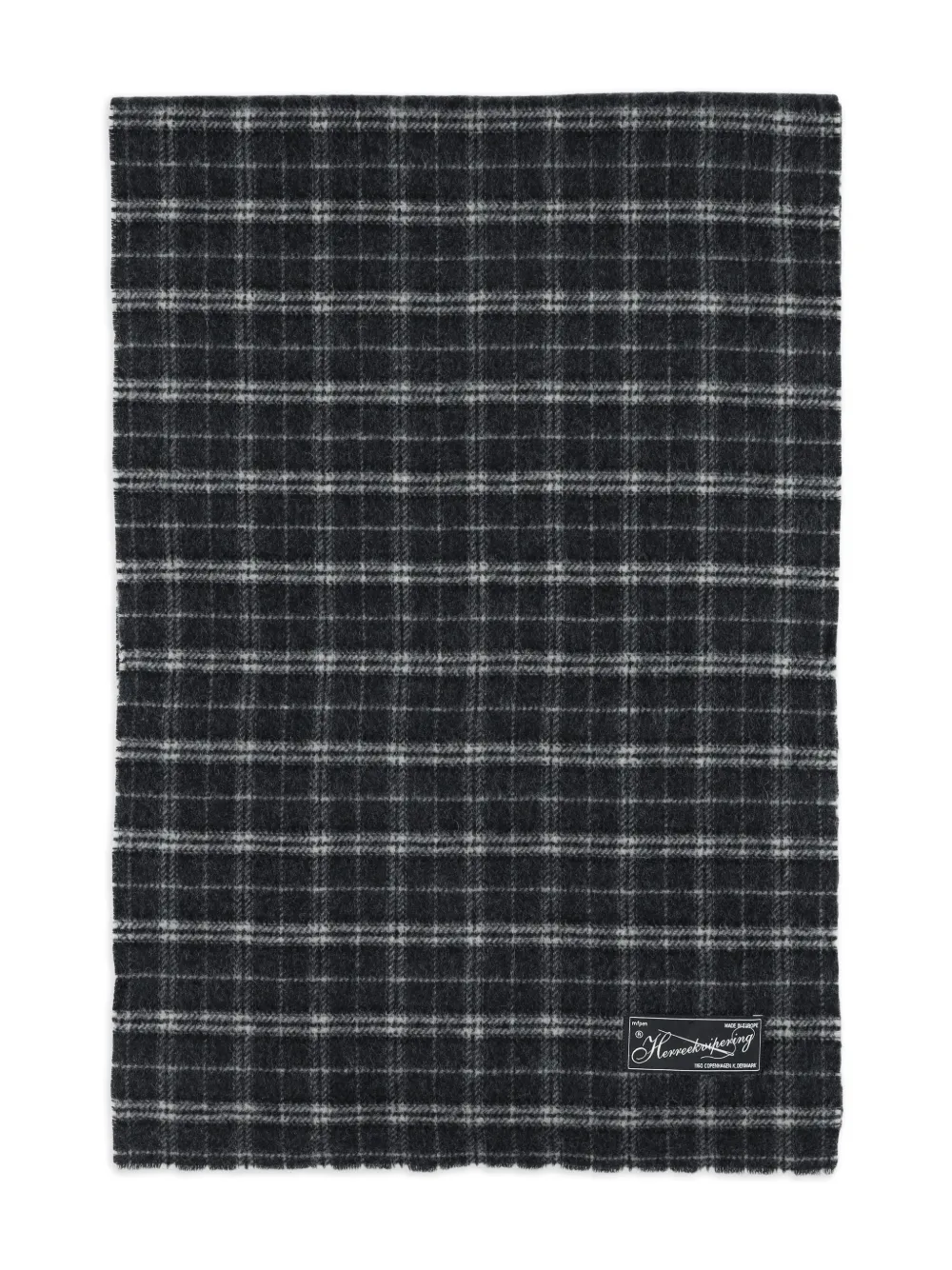 mfpen checked wool scarf | Image 2