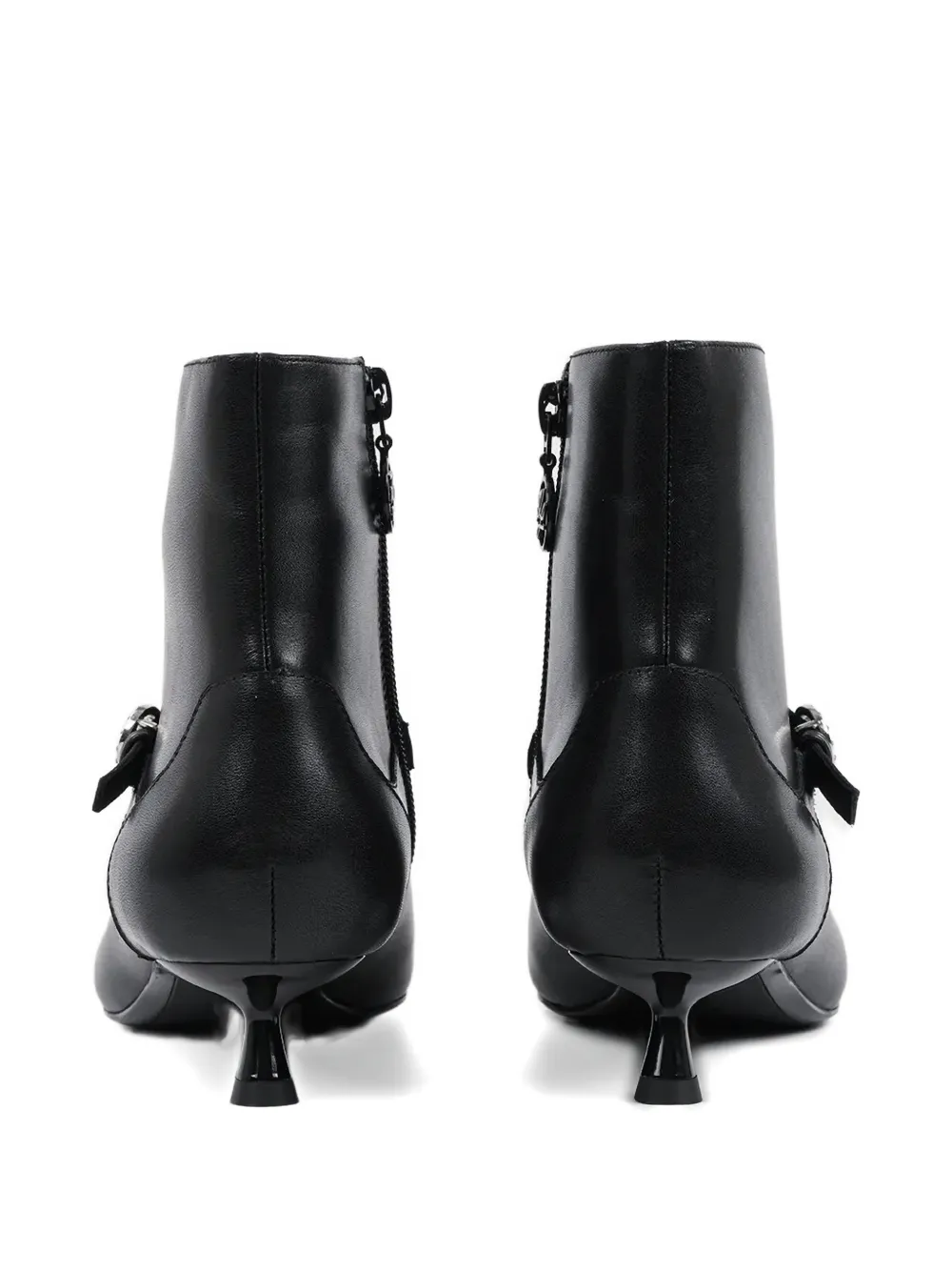 Karl Lagerfeld 40mm Pasha Leather Ankle Boots In Animal Print