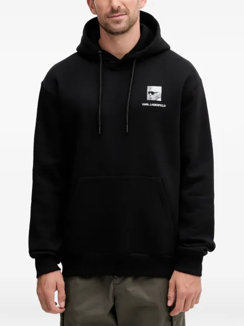 Karl Lagerfeld hoodie con estampado gráfico