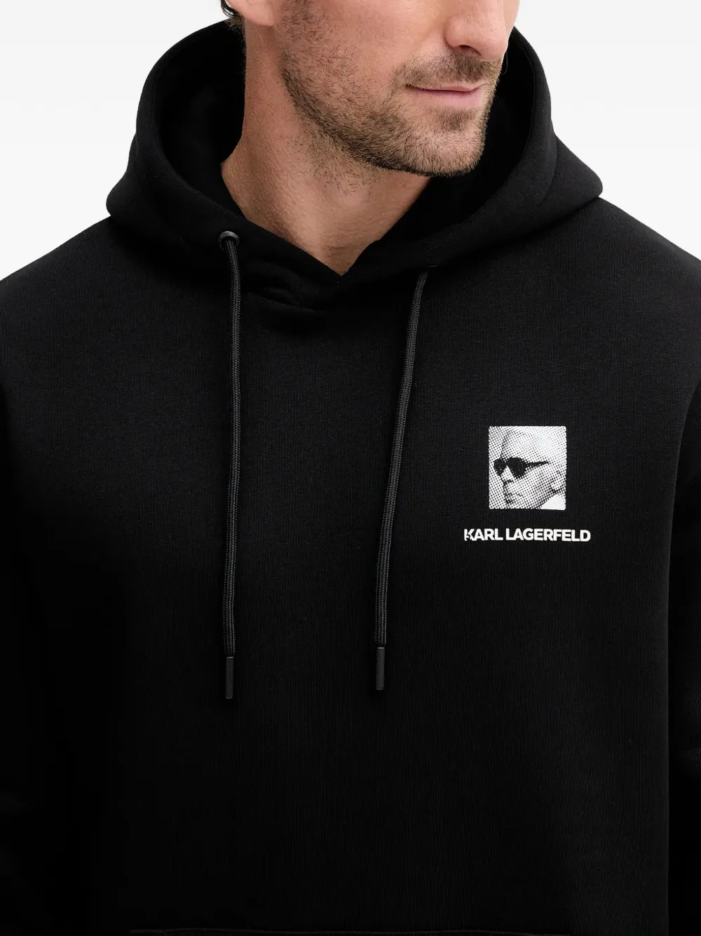 Karl Lagerfeld Hoodie met print Zwart