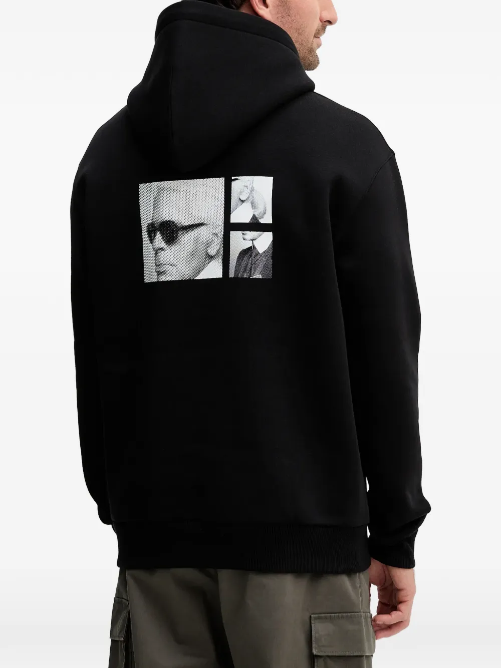 Karl Lagerfeld Hoodie met print Zwart