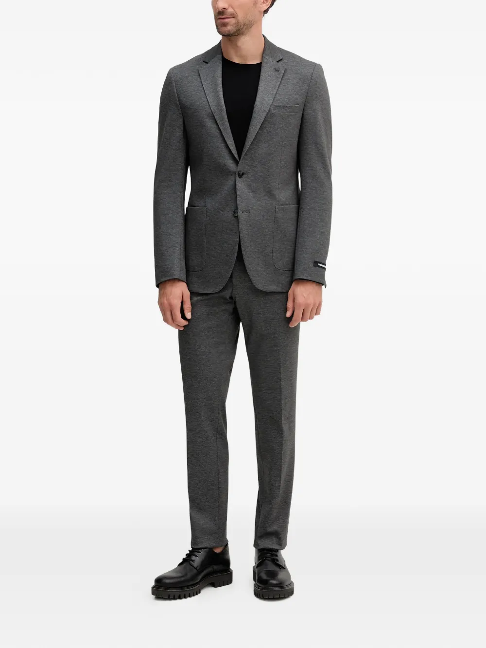 Karl Lagerfeld Buttoned Trousers In Gray