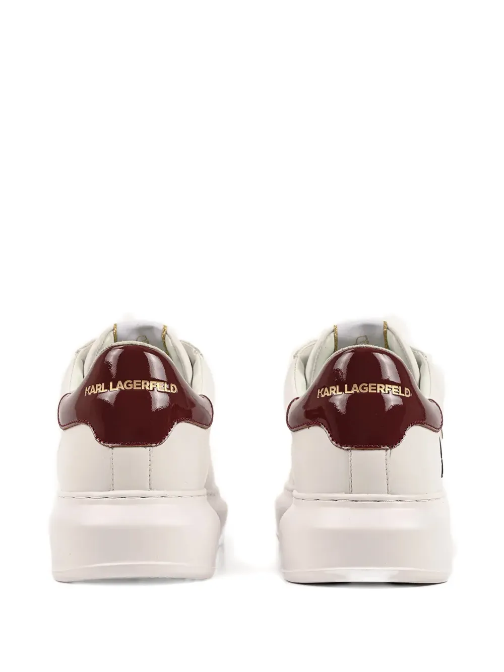 Karl Lagerfeld Kapri leren sneakers Wit
