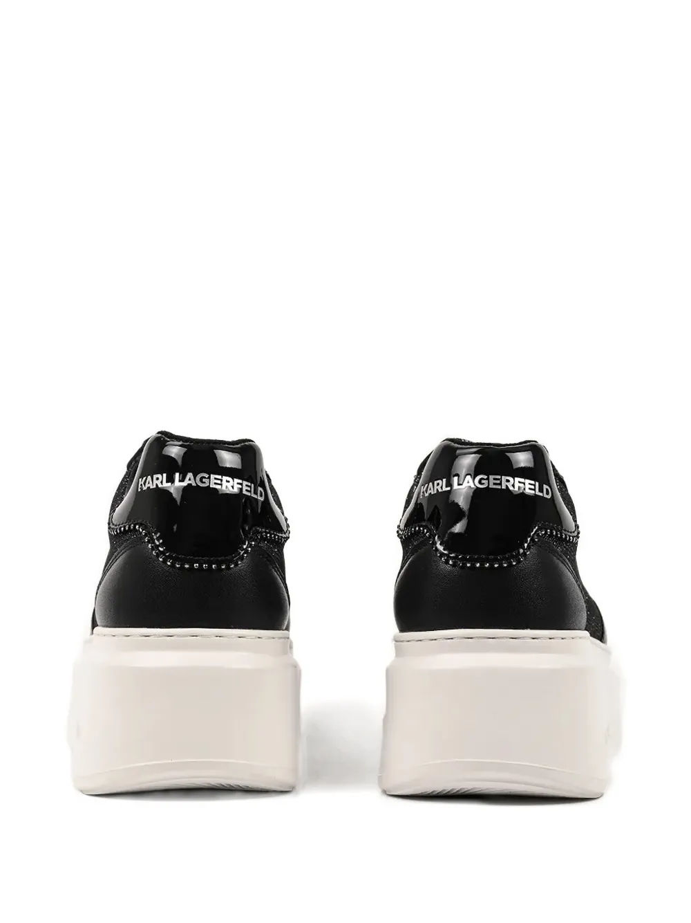 Karl Lagerfeld Anakapri Platform Lace-up Sneakers In Black