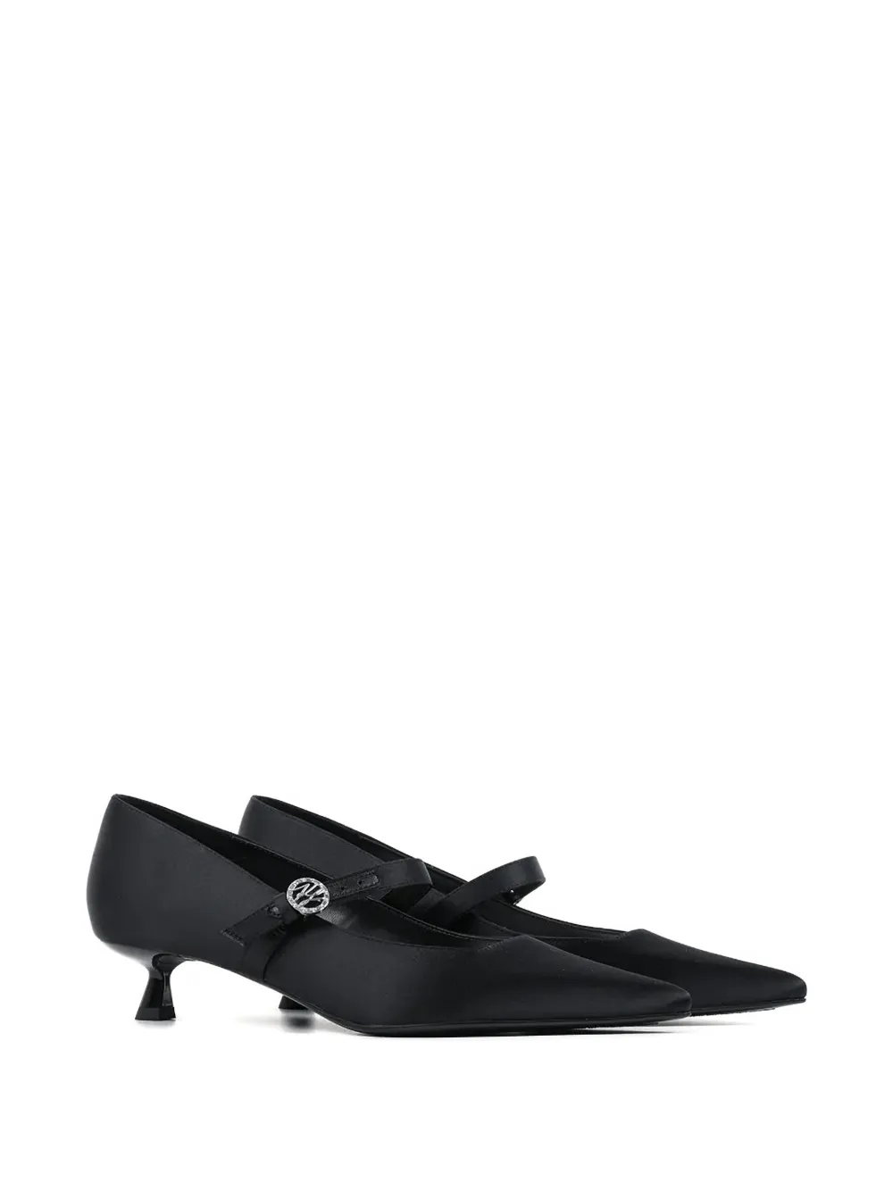 Karl Lagerfeld 30mm Pasha Buckle-strap Pumps In Black