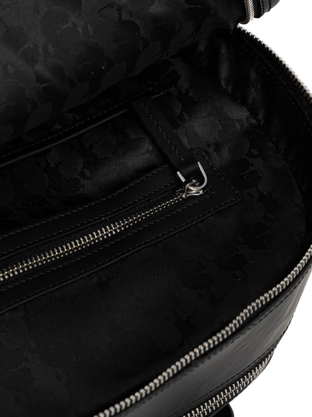 Karl Lagerfeld Monogram-debossed Backpack In Black