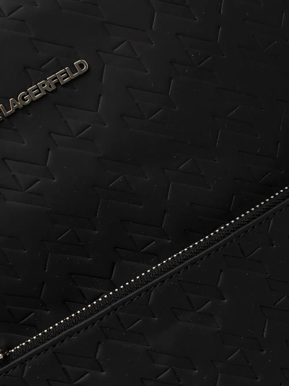 Karl Lagerfeld Rugzak met monogram-reliëf Zwart