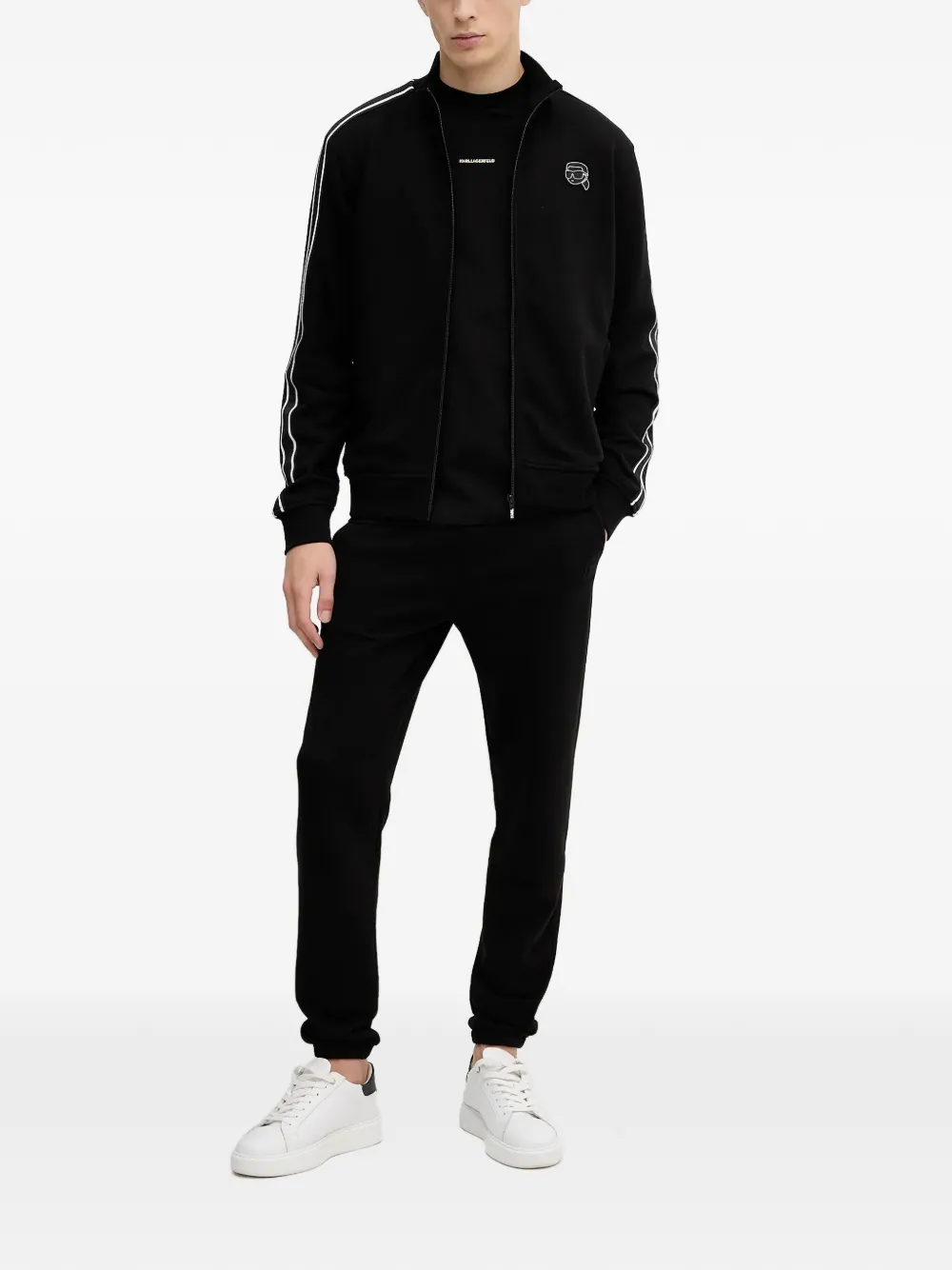 Karl Lagerfeld logo-detail sweatshirt - Zwart