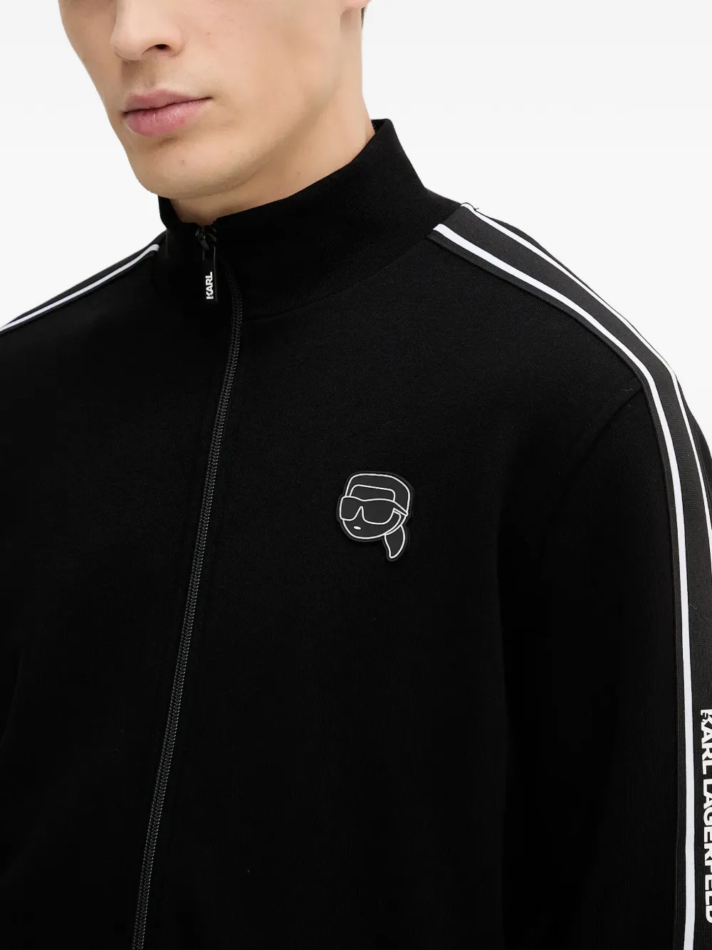 Karl Lagerfeld Sweater met logo Zwart