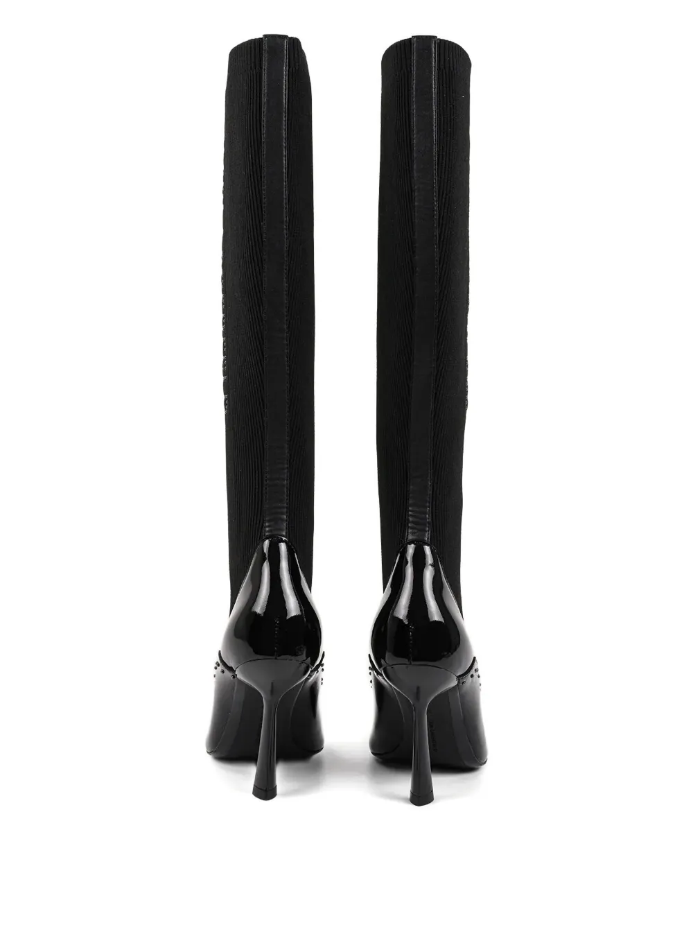 Karl Lagerfeld 100mm Pandara Studded Boots In Black