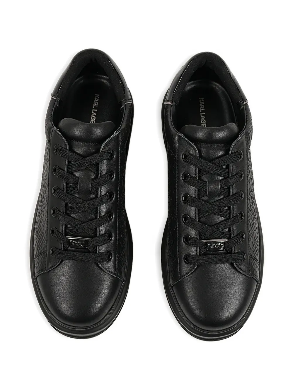 Karl Lagerfeld Kapri sneakers met logo-reliëf Zwart