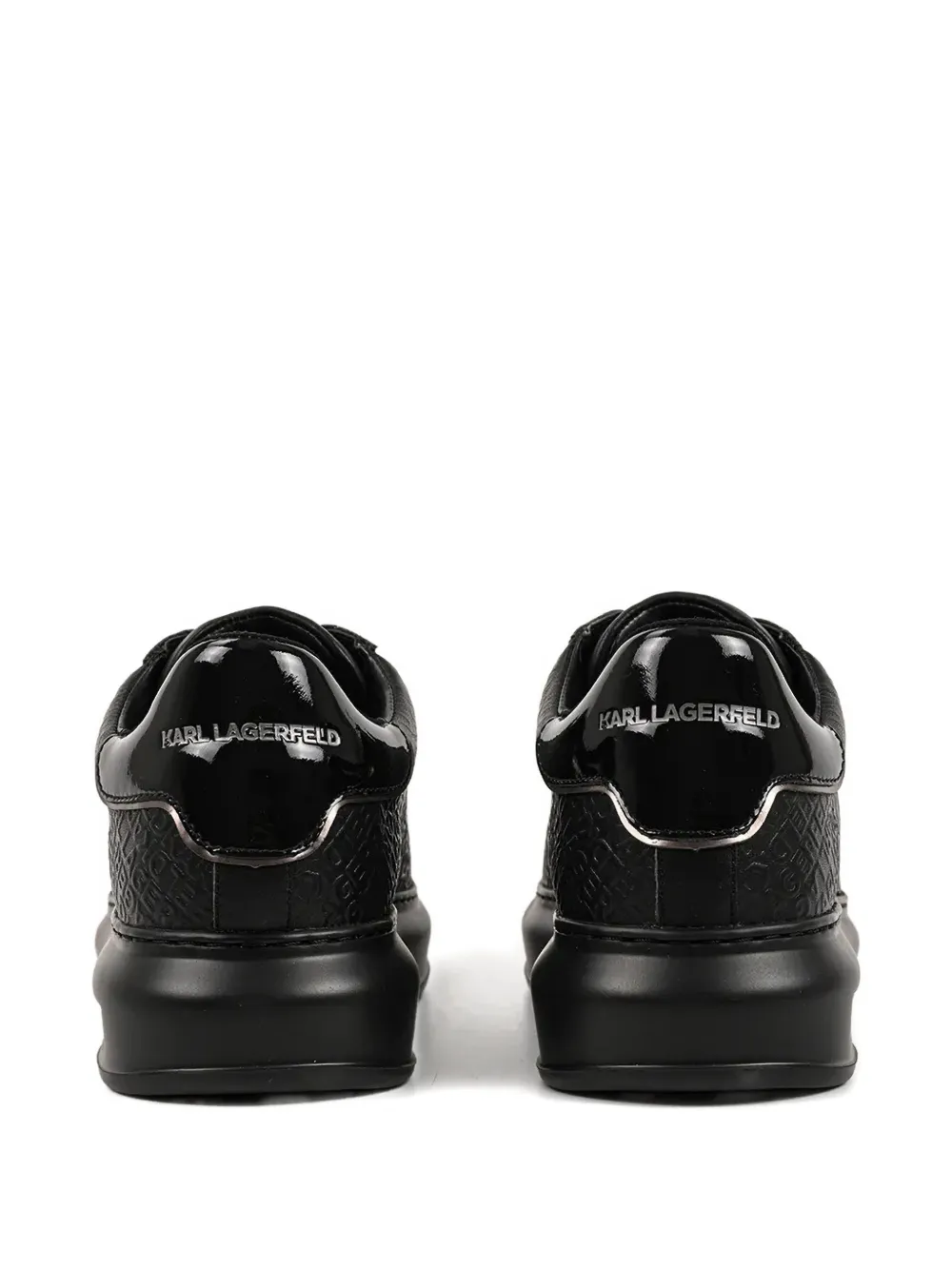 Karl Lagerfeld Kapri sneakers met logo-reliëf Zwart