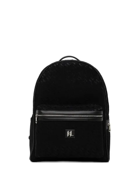 Karl Lagerfeld logo pattern backpack