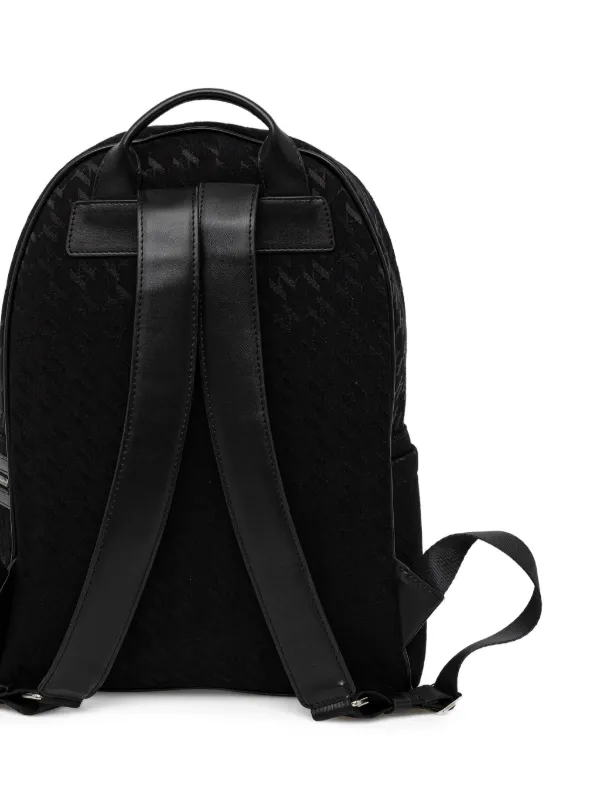 Karl Lagerfeld Logo Pattern Backpack | Black | FARFETCH display picture 2
