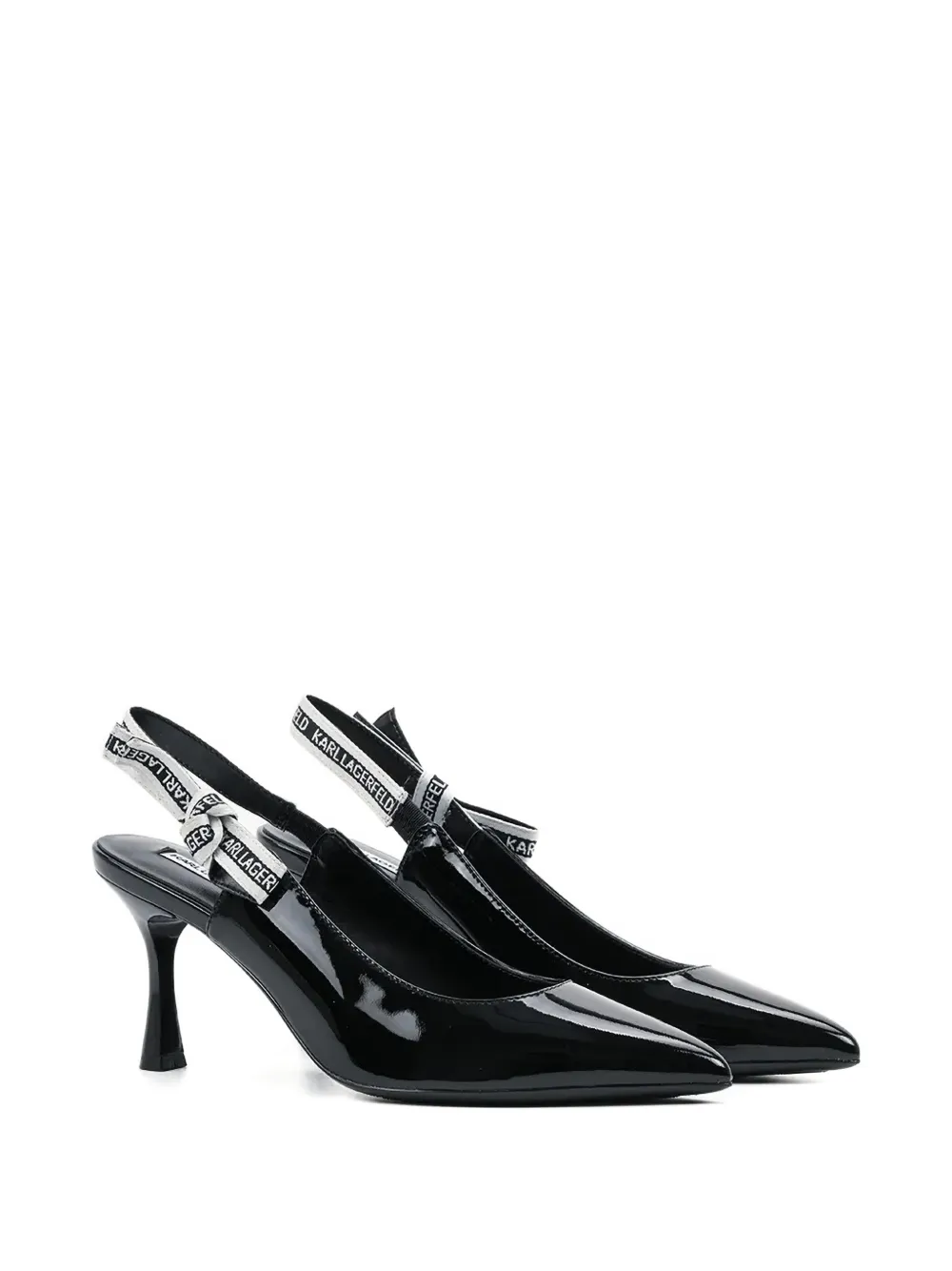 Karl Lagerfeld Sienna Slingback Pumps In Black