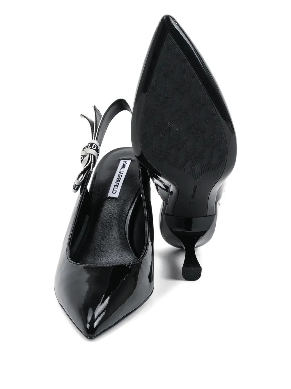 Karl Lagerfeld Sienna Slingback Pumps In Black