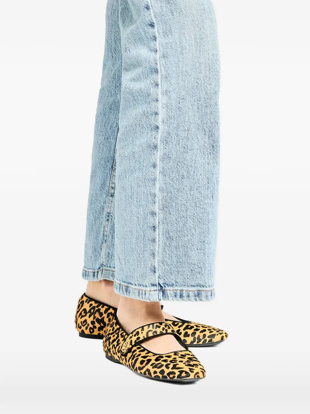 Karl Lagerfeld Leopard-print Ballet Flats In Animal Print