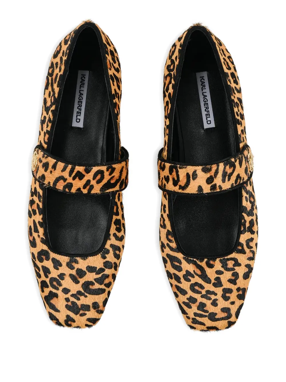 Karl Lagerfeld Leopard-print Ballet Flats In Animal Print