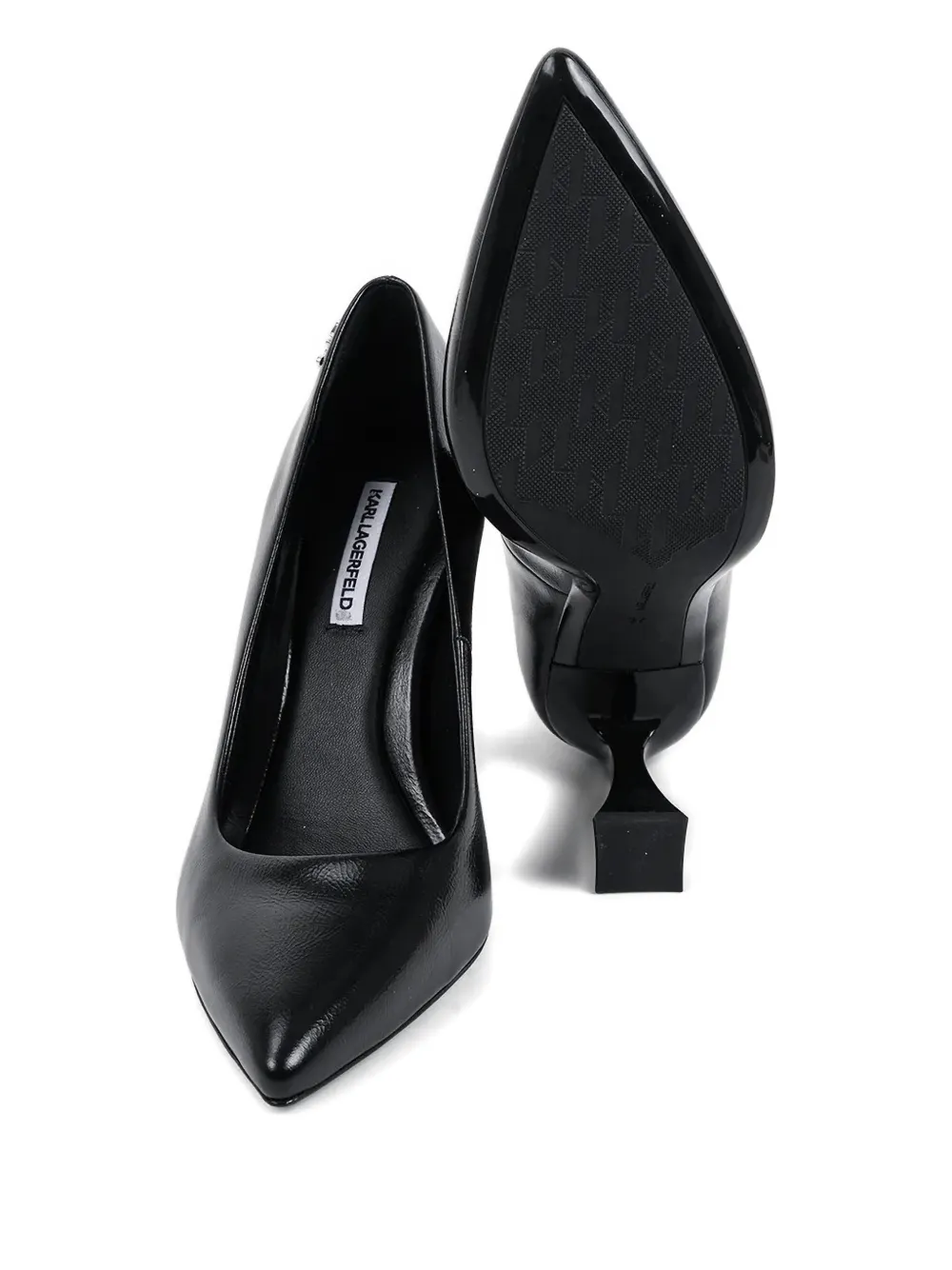 Karl Lagerfeld Pumps met logo-applicatie Zwart