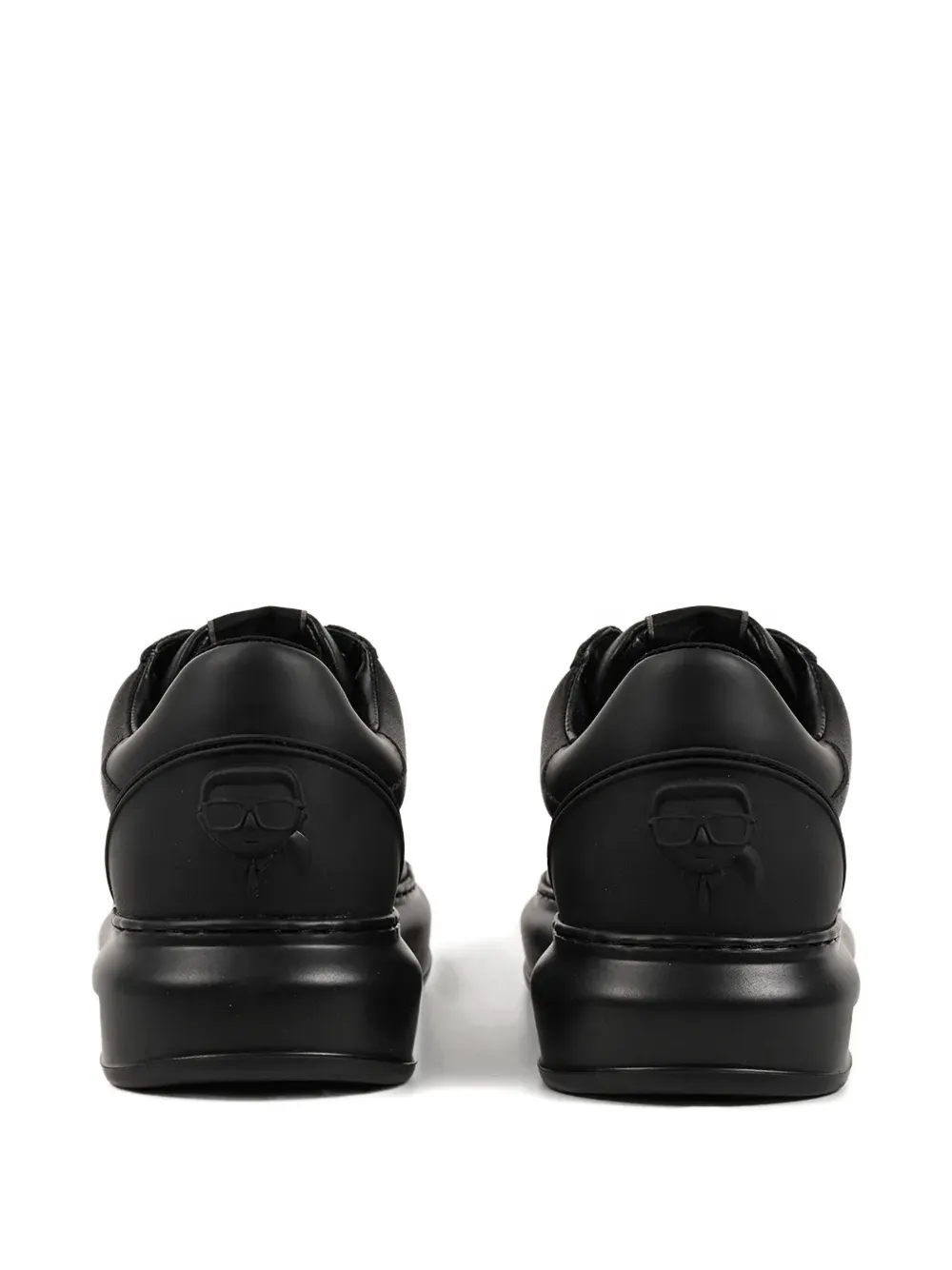 Karl Lagerfeld Logo-lettering Sneakers In Black