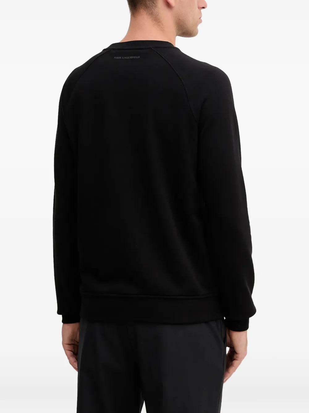 Karl Lagerfeld Sweater met raglan mouwen Zwart
