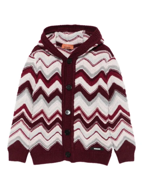 Missoni Kids cardigan à motif zig-zag