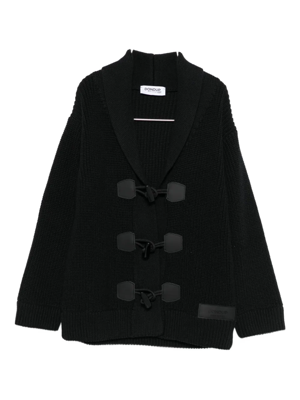 DONDUP KIDS toggle-fastening cardigan | Black | Image 1