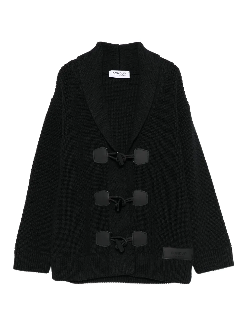 DONDUP KIDS toggle-fastening cardigan - Nero