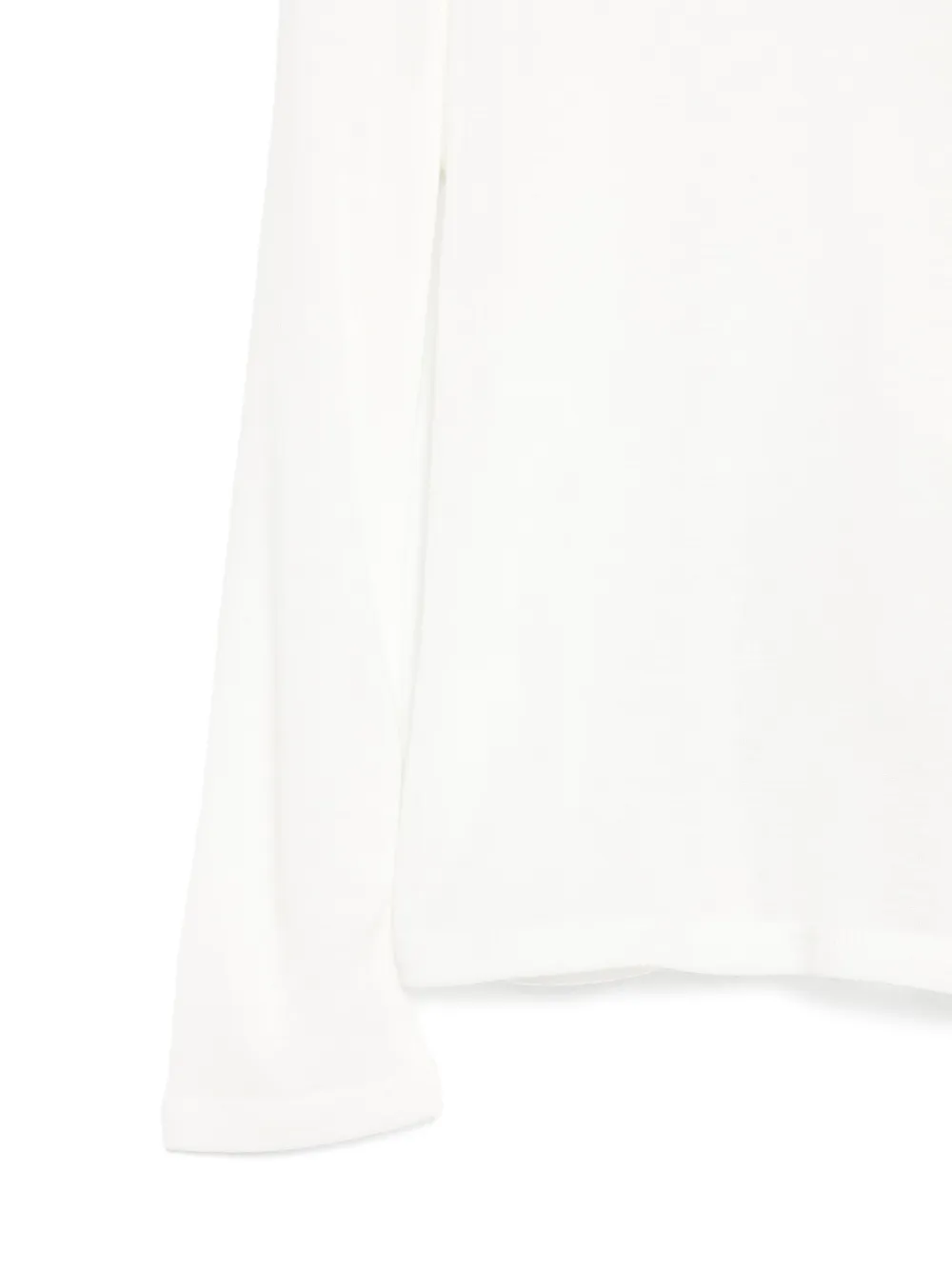 Elisabetta Franchi La Mia Bambina Top met hoge hals en lange mouwen Wit
