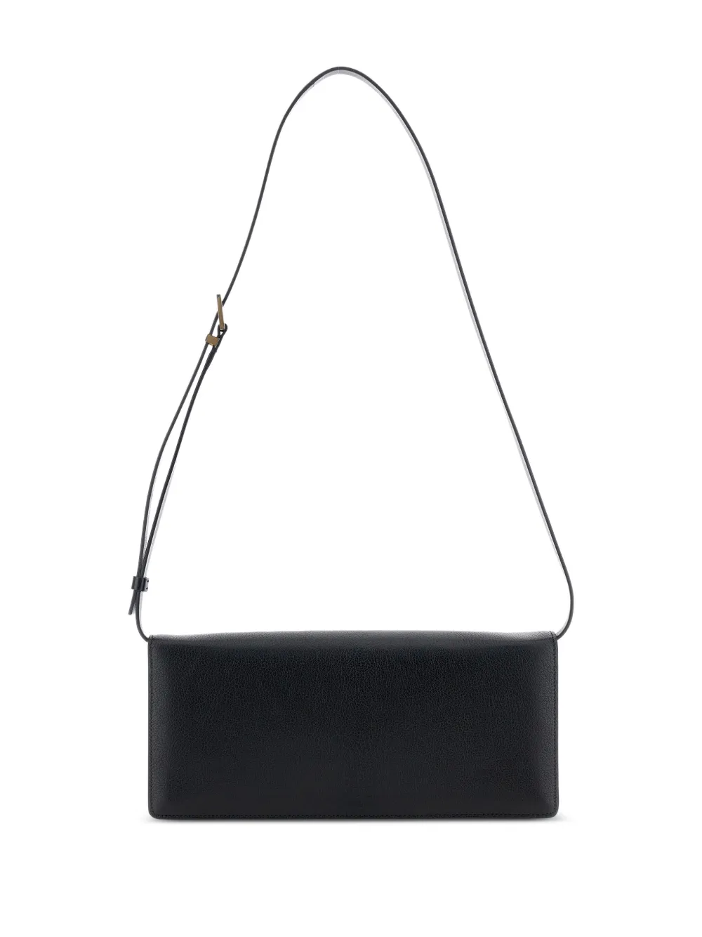 TOM FORD Enlongated leather shoulder bag - Zwart