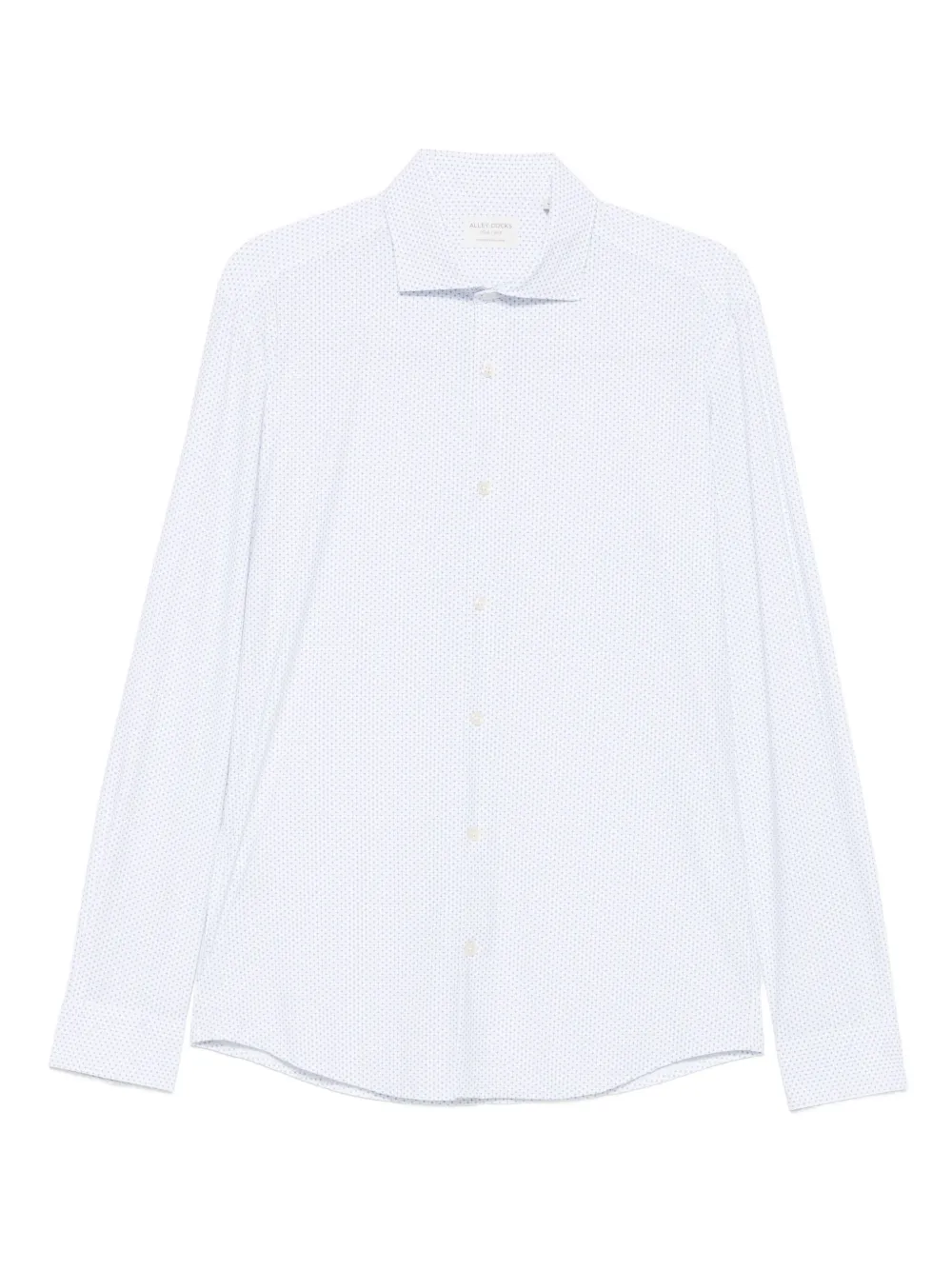Alley Docks 963 micro-print shirt | White | Image 1