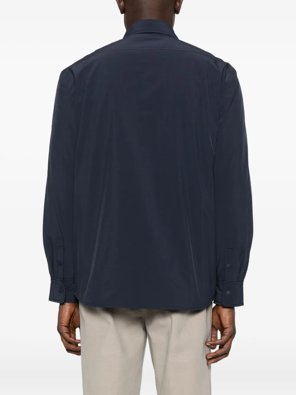 Alley Docks 963 Double-pocket Shirt Jacket In Blue