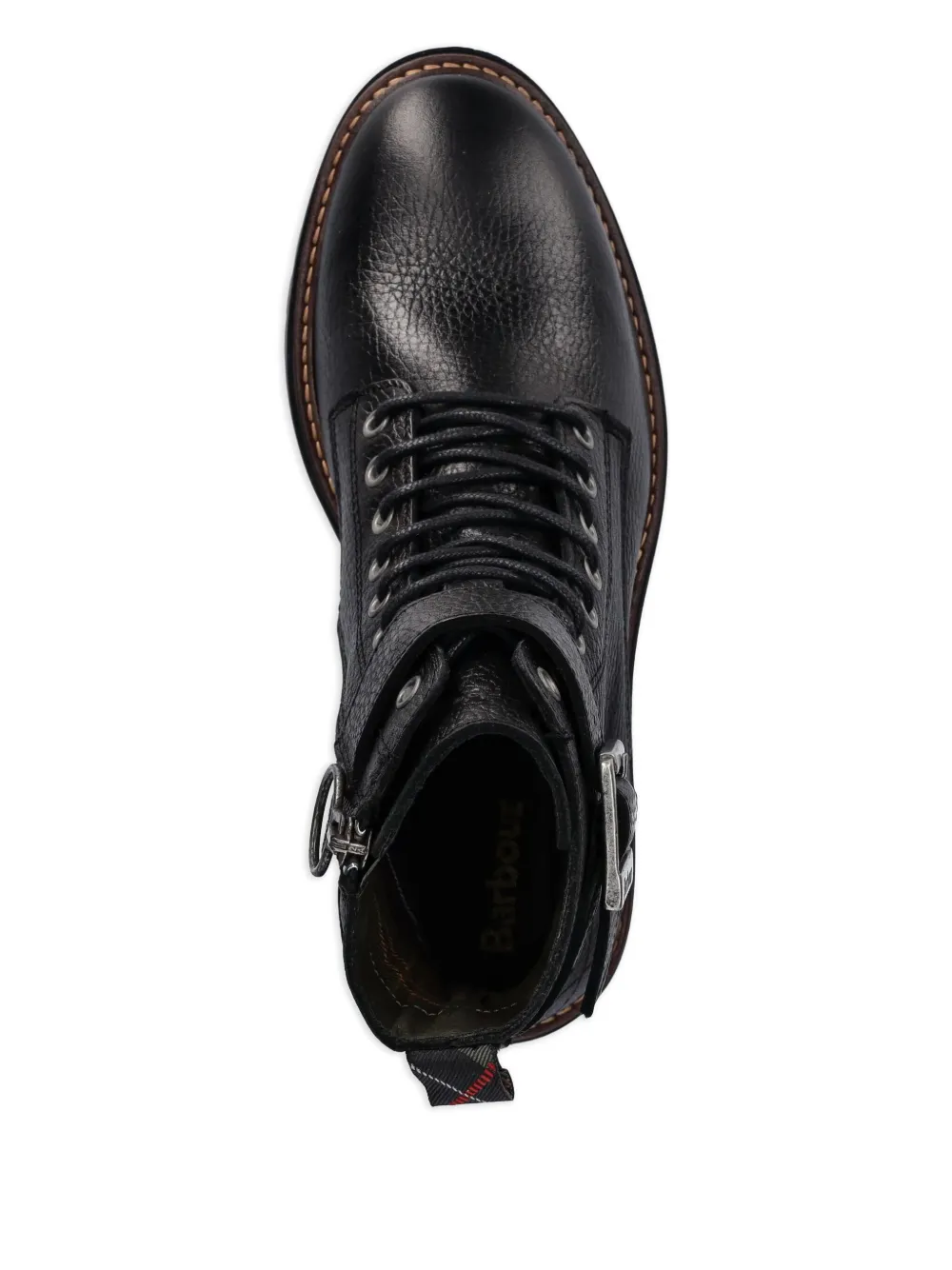  Barbour Buckle Lace-up Boots - Black 