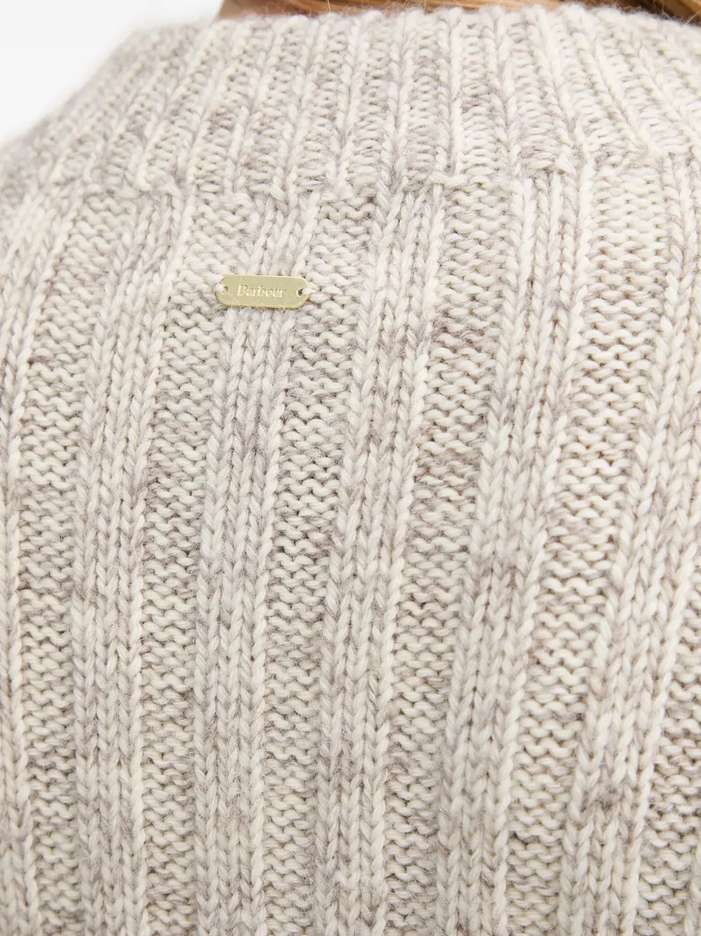 Barbour Anastasia geribbelde mouwloze top Beige