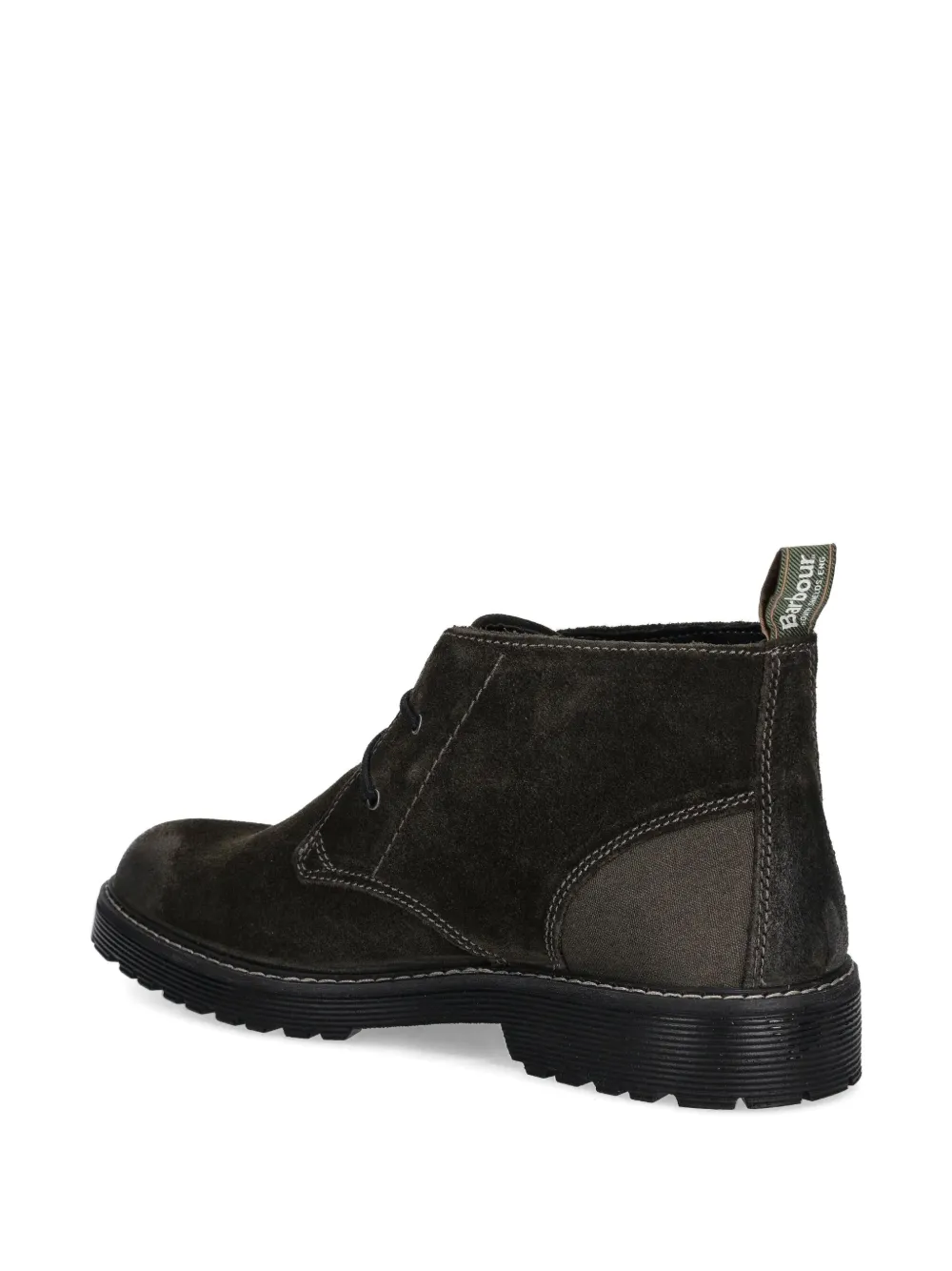 Barbour Lace-up Panelled Boots In Multi