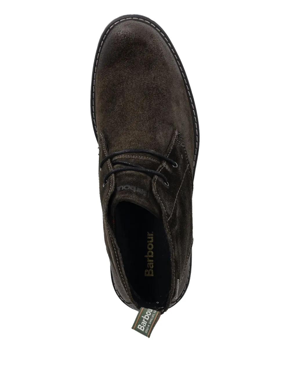 Barbour Lace-up Panelled Boots In Multi