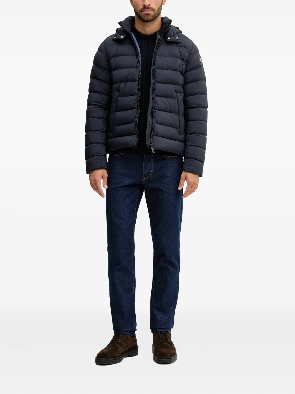 Barbour cable-knit crew-neck sweater - Blauw