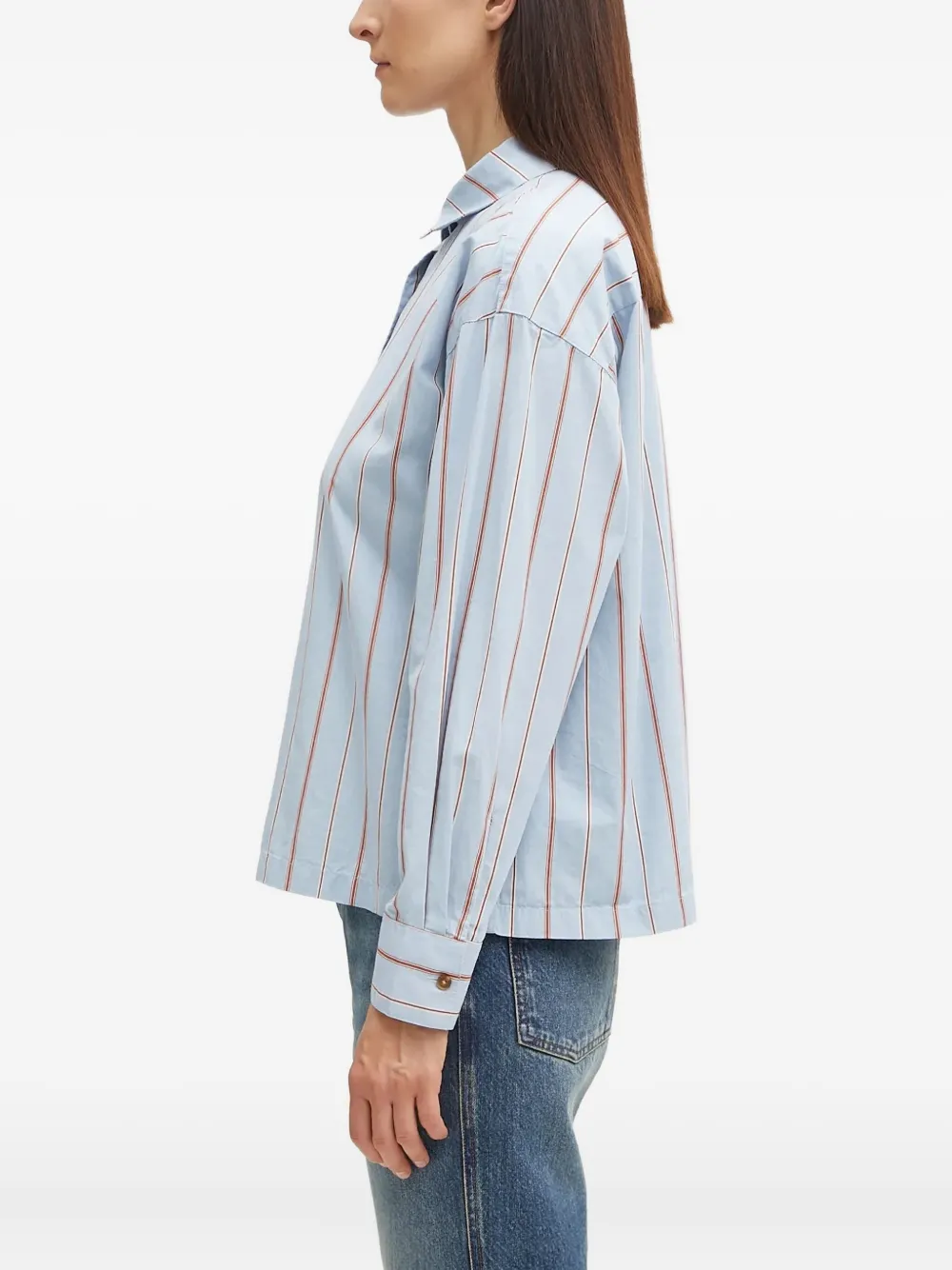 Barbour striped buttoned top - Blauw