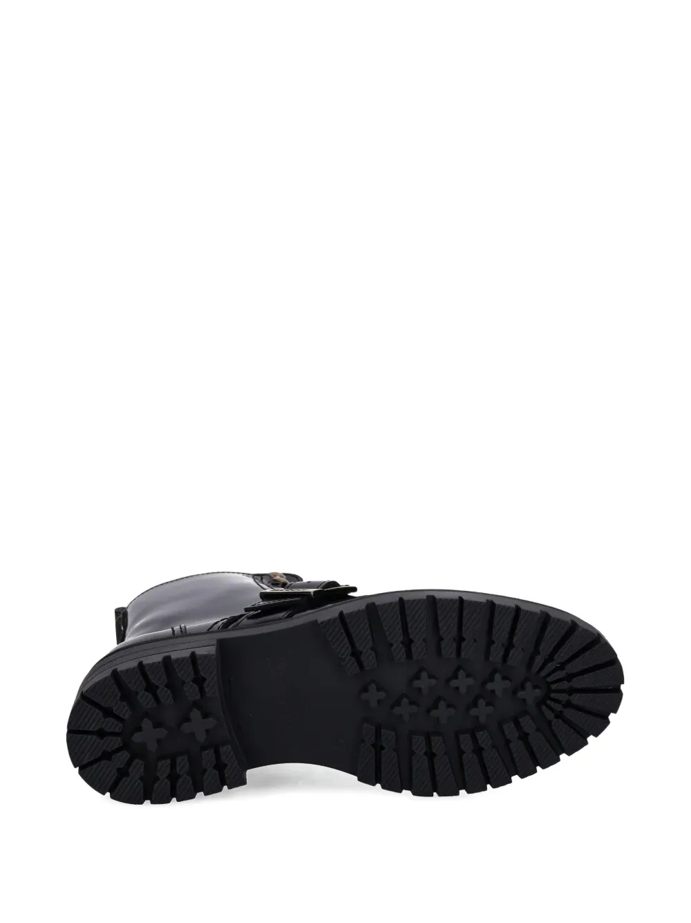 Barbour Buckle Lace-up Boots In Black