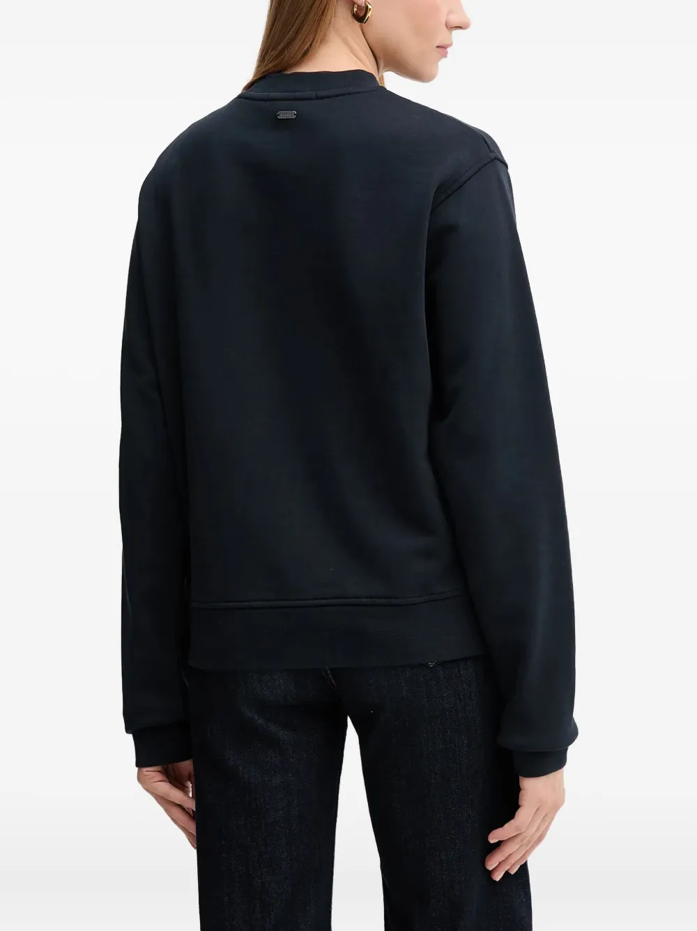 Barbour Logo Crew-neck Sweatshirt In Black